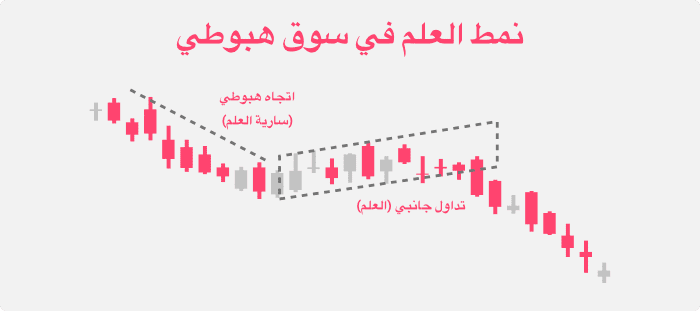 نمط العلم في سوق هبوطي