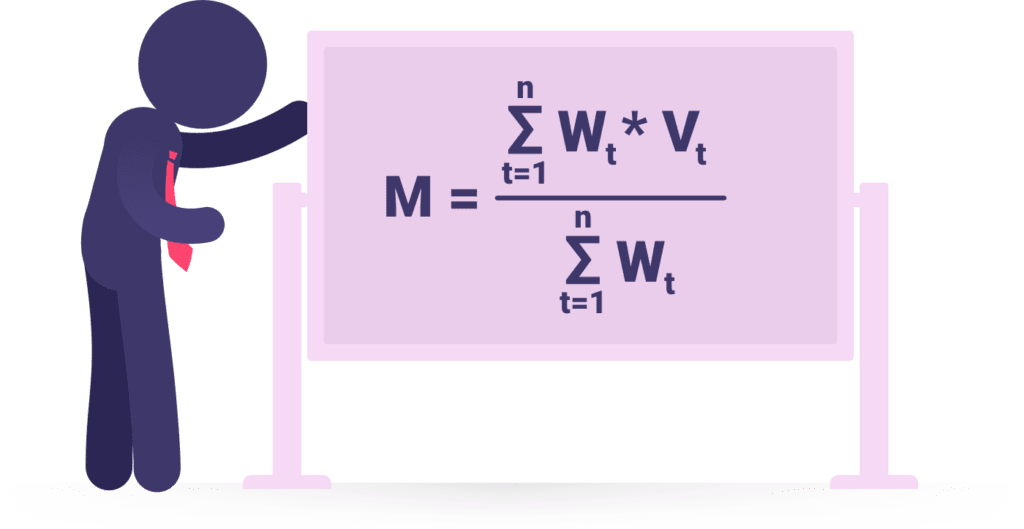 الصيغة الرياضية WMA