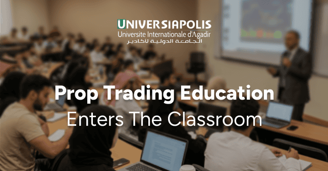 Representatives of Universiapolis and Earn2Trade announcing their educational partnership in Agadir, Morocco